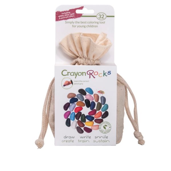 Crayon Rocks im Baumwollsäckchen (32 Farben)
