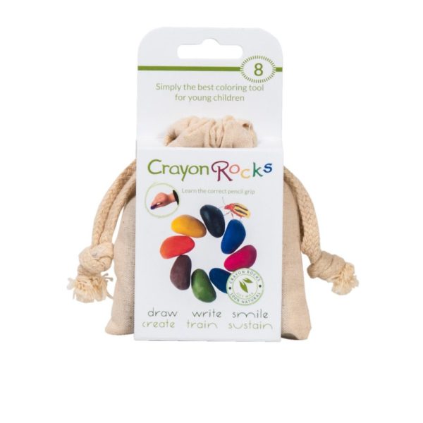 Crayon Rocks im Baumwollsäckchen (8 Farben)